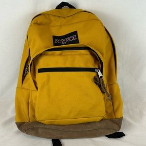 Gently used Jansport Mustard Yellow Backpack